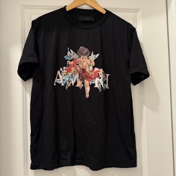 AMIRI CHERUB T-SHIRT size Large Petit in Black - Picture 1 of 7